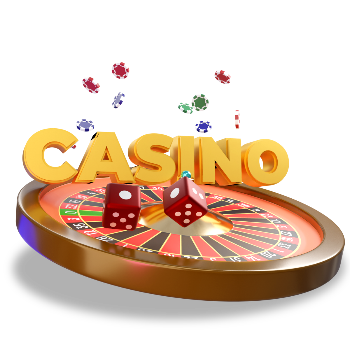 Roulette 3D symbolisant les calculs de probabilité et de mise des bonus casino