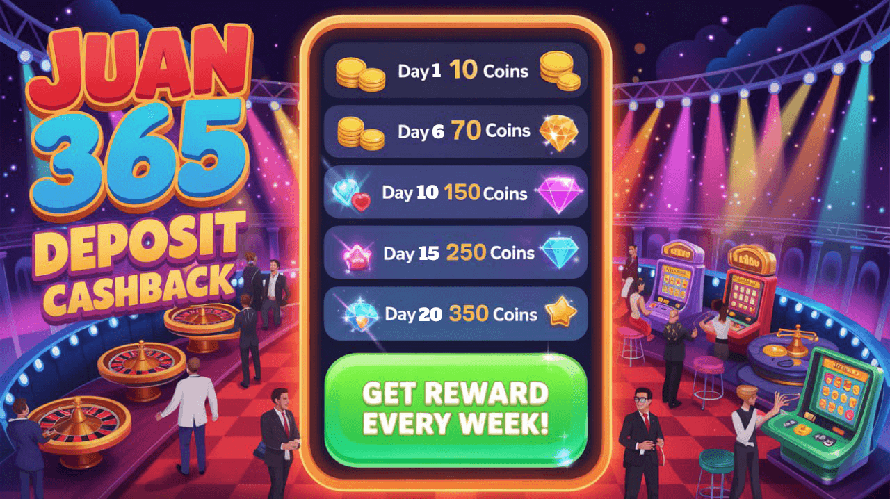 Juan 365 App Deposit Cashback 2025 – Get Reward Every Week