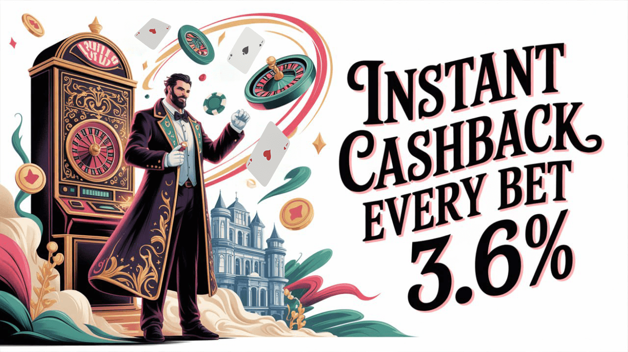 Phclub53 Instant Cashback Every Bet 3.6%
