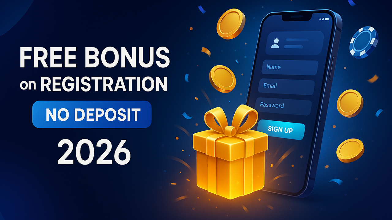 Free Bonus on Registration No Deposit 2026